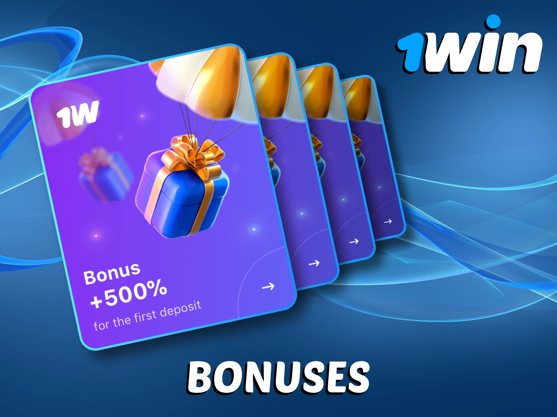 1Win provides a big welcome bonus for you.