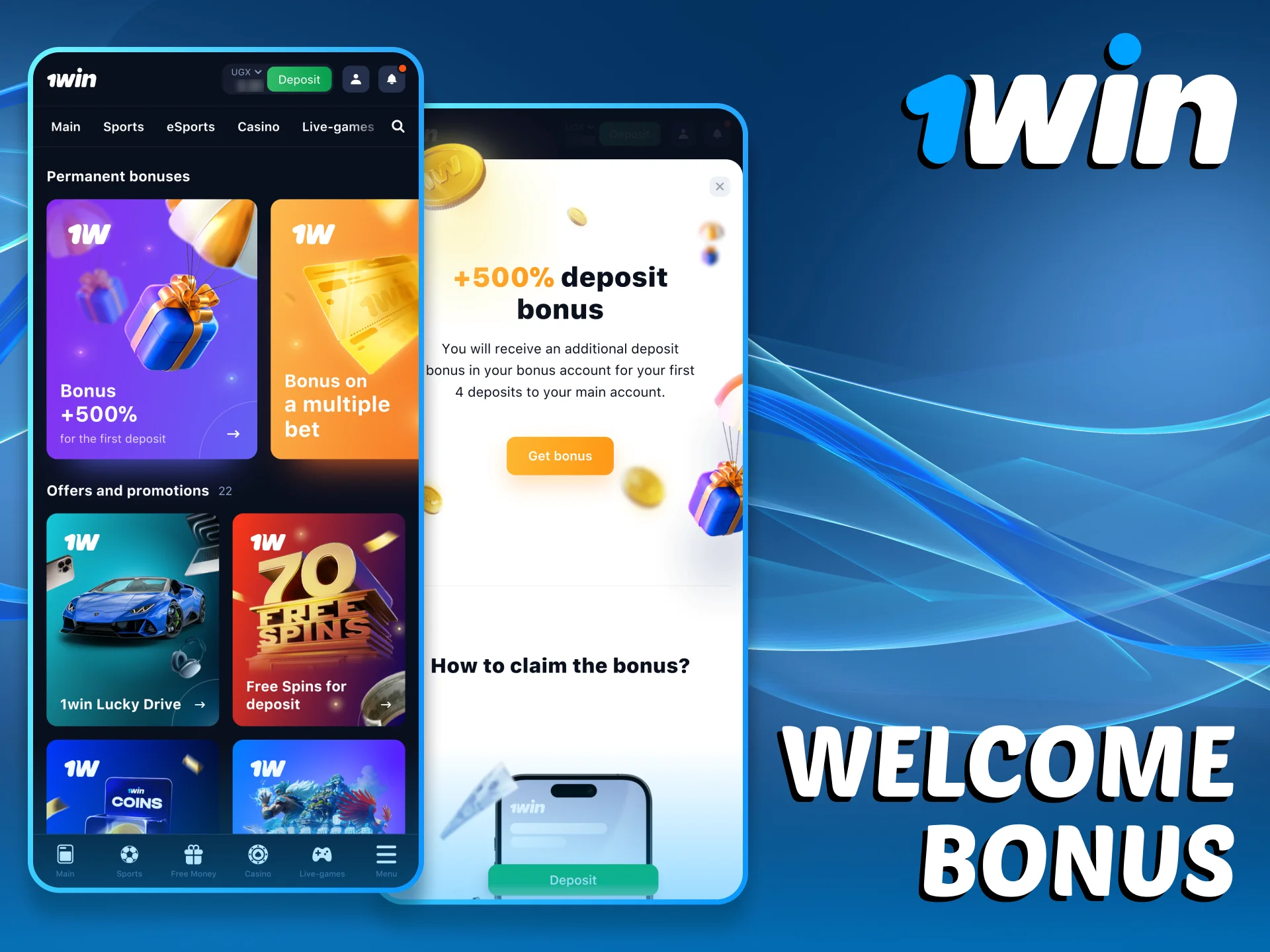 1Win platform encourages you with exclusive bonuses.