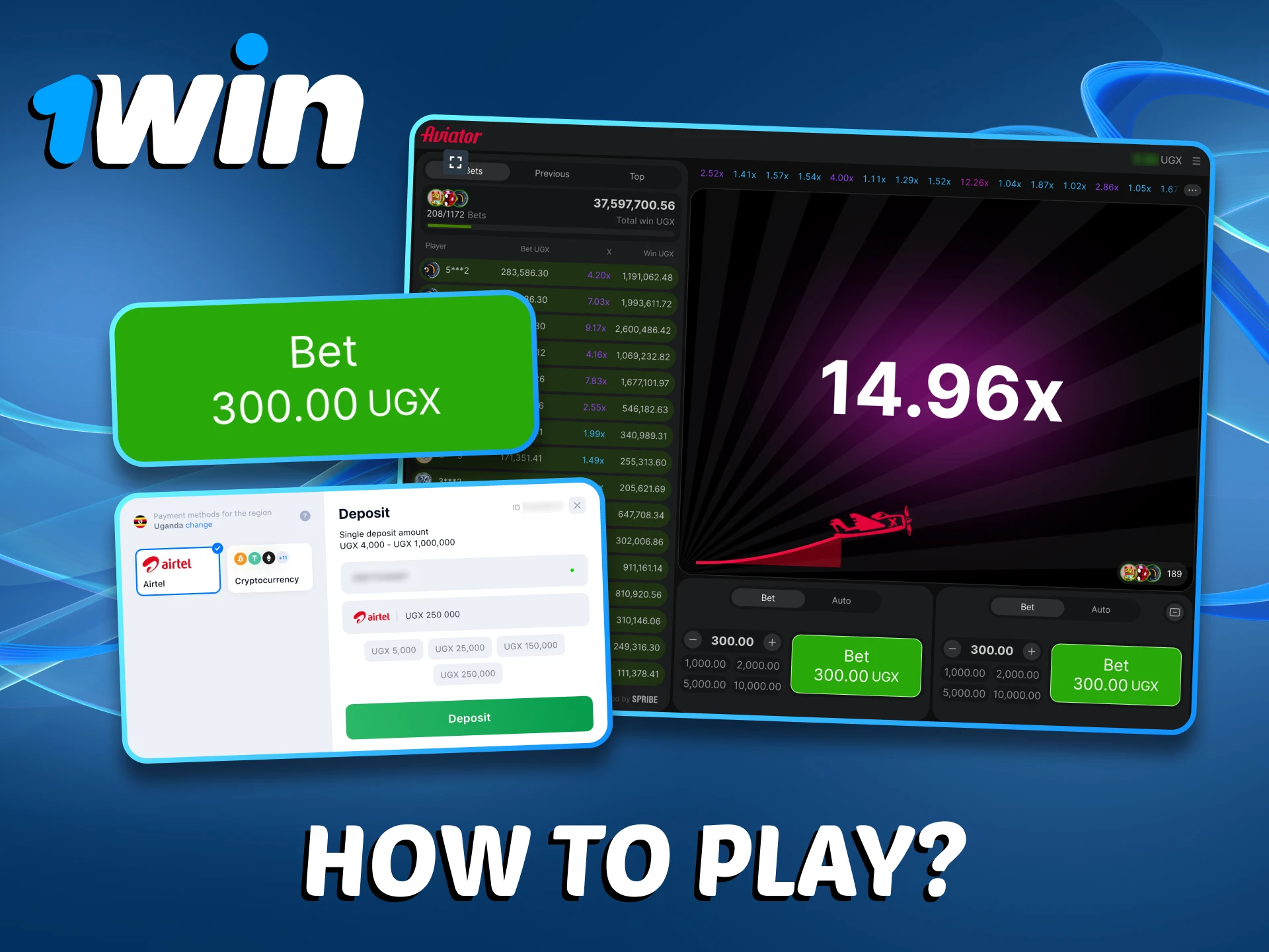 To place your first bet at 1Win Aviator is simple.