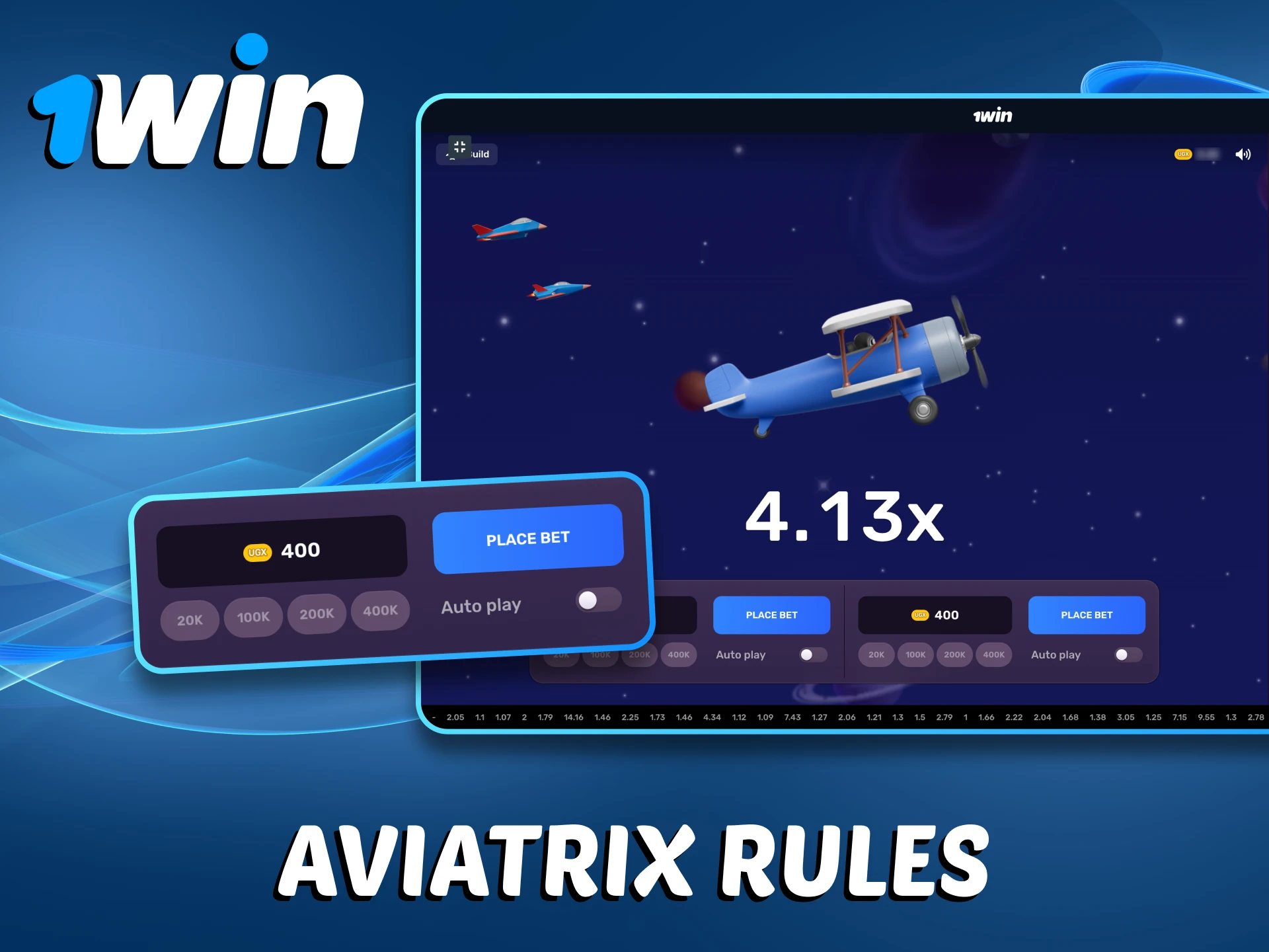 Check the rules of 1Win Aviatrix for better game understanding.