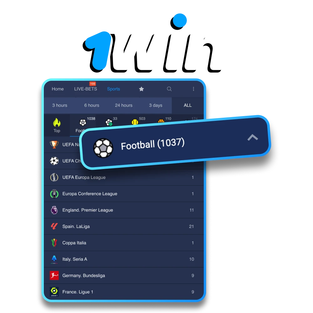 Bet on football with 1Win Uganda official.