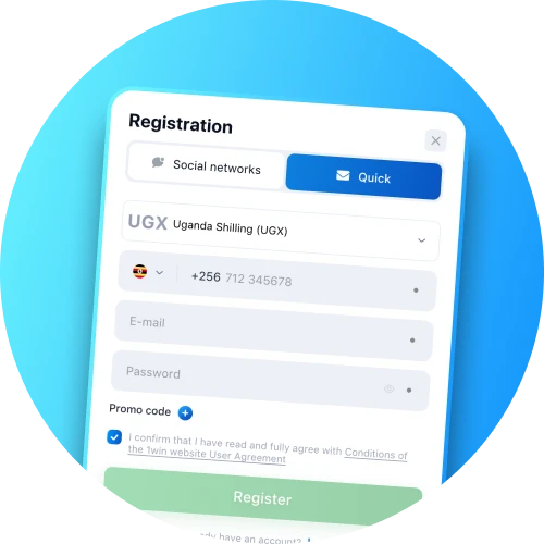 Register in seconds with 1Win platform.