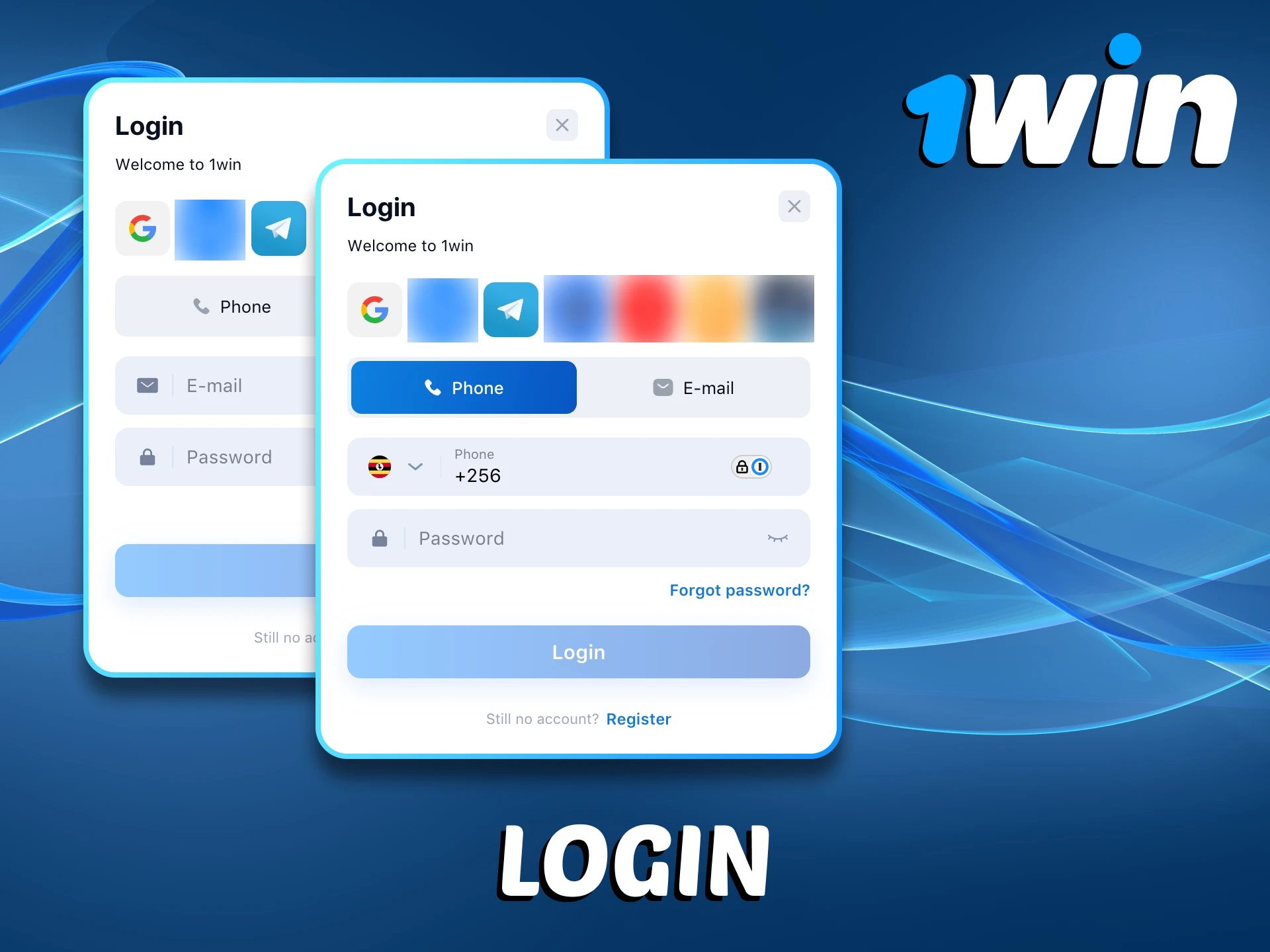 You can easily log in to your 1Win account.