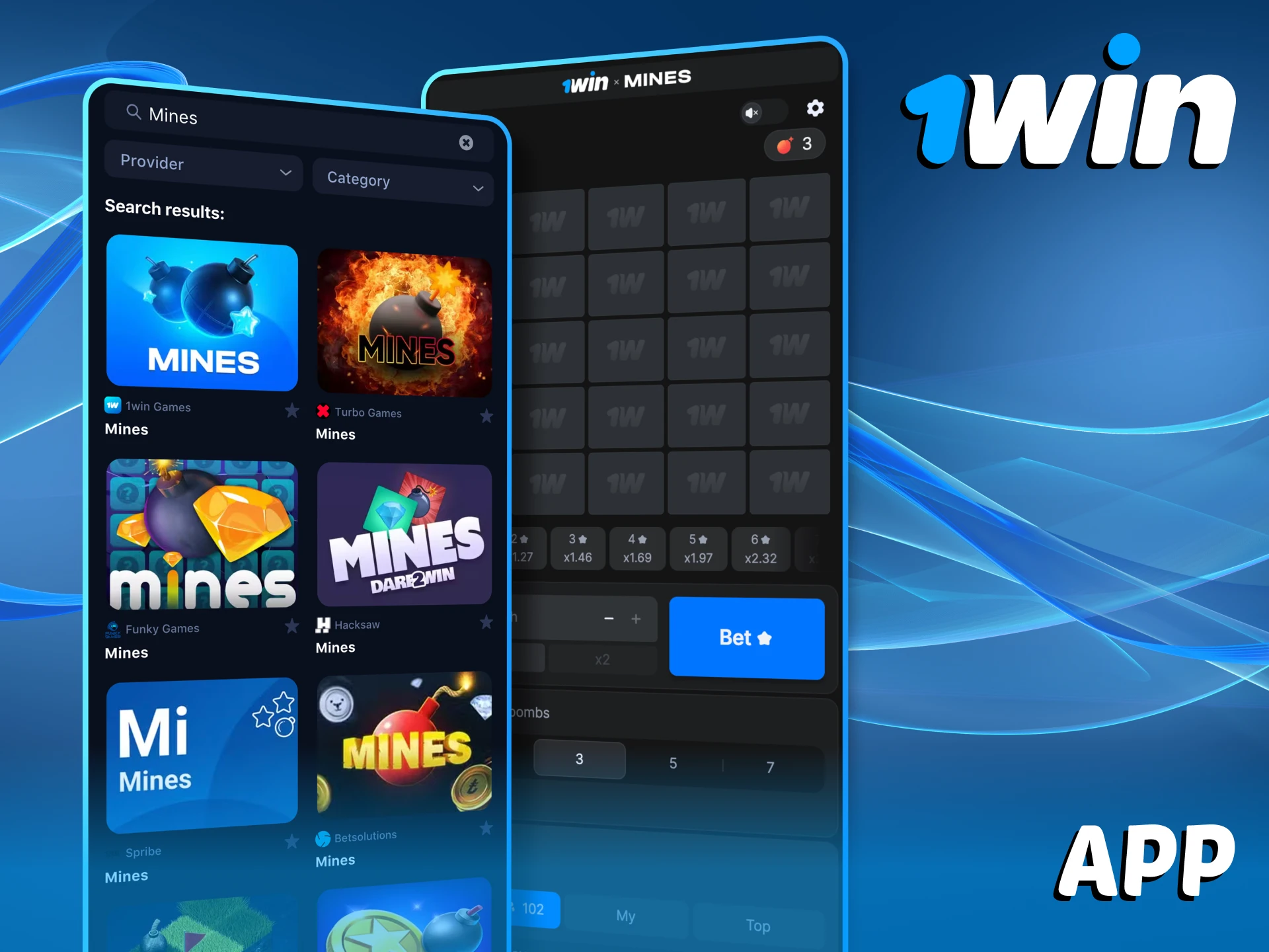 The mobile 1Win app gives you the full experience.