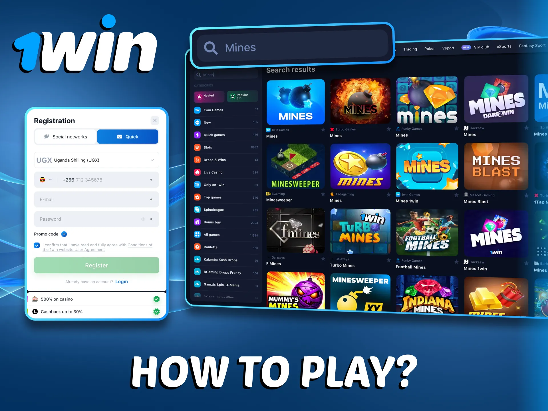 Getting started with 1Win Mines is straightforward.