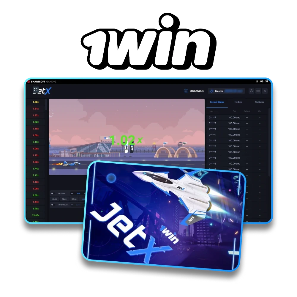 1Win JetX is one of the popular games in casino.